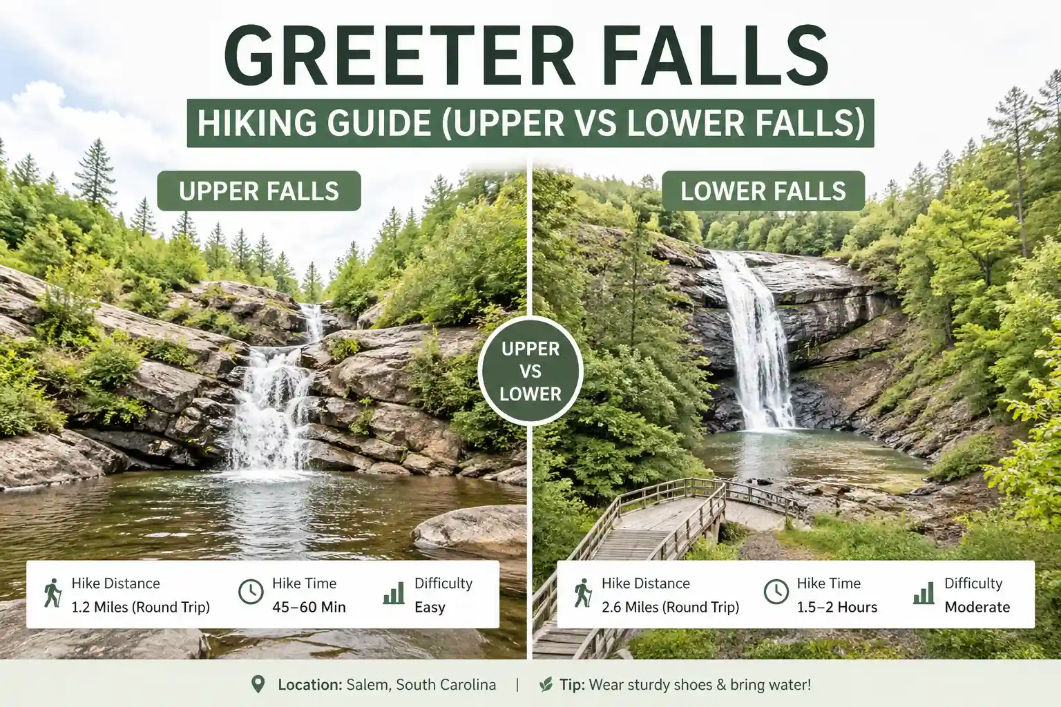 Greeter Falls Hiking Guide (Upper vs Lower Falls)
