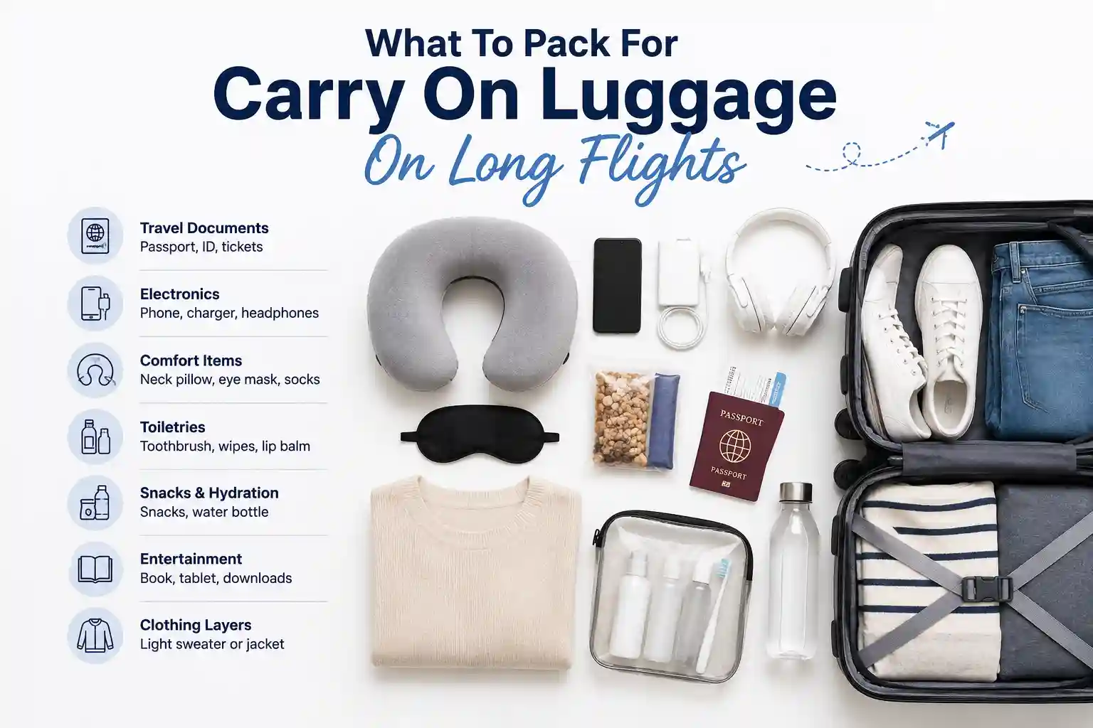What To Pack For Carry On Luggage On Long Flights